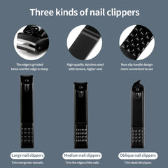 Black Nail Clipper Set