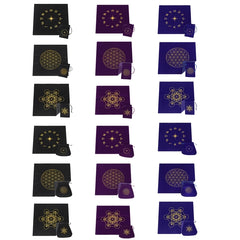 Altar Tarot Card Cloth Constellation Flower of Life Tablecloth Astrology Tarot Divination Tablecloth Board Game Card Pad GXMF