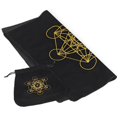 Altar Tarot Card Cloth Constellation Flower of Life Tablecloth Astrology Tarot Divination Tablecloth Board Game Card Pad GXMF