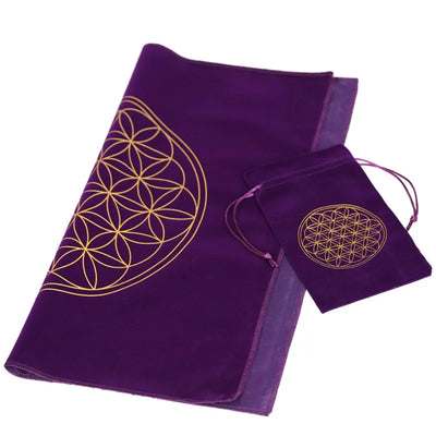 Altar Tarot Card Cloth Constellation Flower of Life Tablecloth Astrology Tarot Divination Tablecloth Board Game Card Pad GXMF