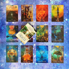 64pcs Mystical Shaman Oracle Cards Deck English Mysterious Fate Divination Tarot