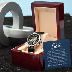 Openwork Watch - For Son From Mom & Dad