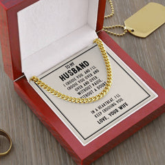 Cuban Link Chain - For Husband From Wife