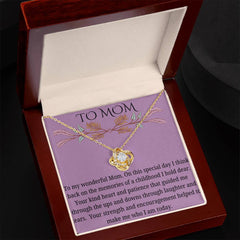 Special Memories Love Knot Necklace