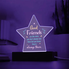 Star Acrylic Plaque - Good Friends